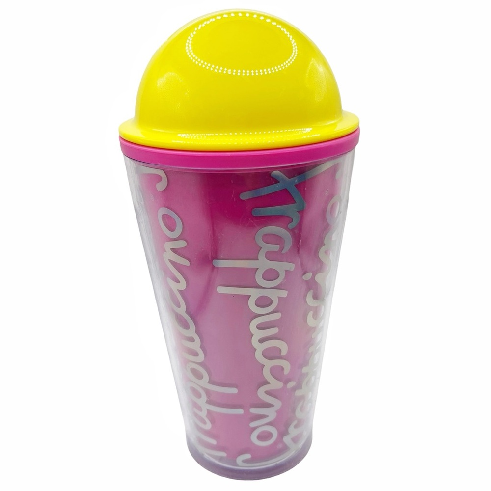 Starbucks Frappuccino Cup — Pink & Yellow